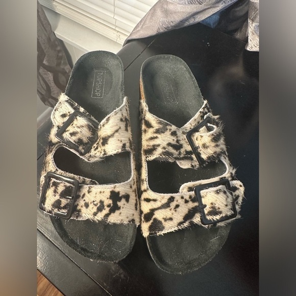 Topshop Cowhide Women’s Sandals Size 6 (37) - Picture 3 of 12